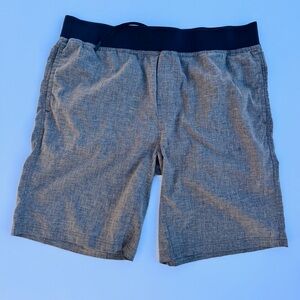 PrAna Vaha Shorts Men’s XL Hemp Blend Stretch Elastic Waist-EUC